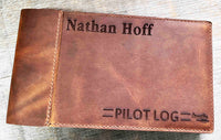 Master Pilots Log Premium Leather Engraved Memories Made Custom