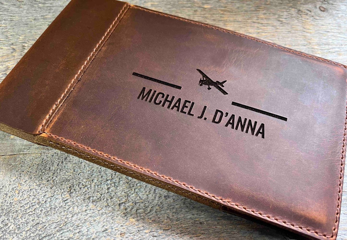 Master Pilots Log Premium Leather Engraved Memories Made Custom