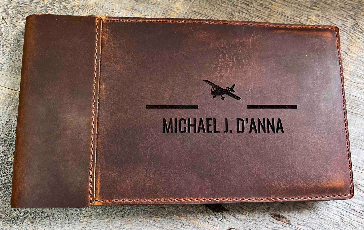 Master Pilots Log Premium Leather Engraved Memories Made Custom