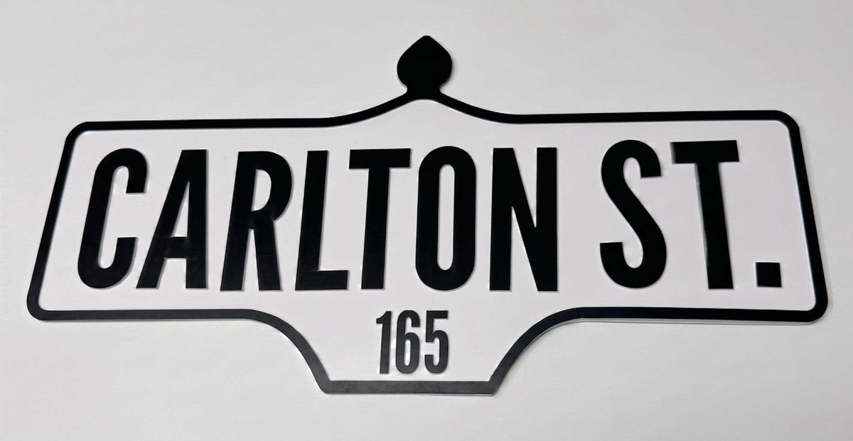 Custom Vintage Street Sign | Laser Cut Personalized Road Sign