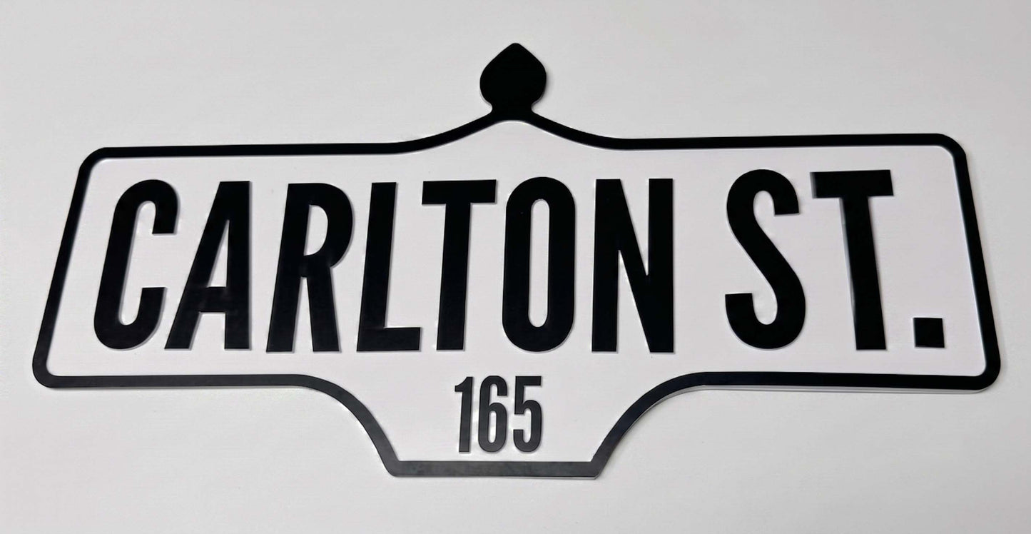 Custom Vintage Street Sign | Laser Cut Personalized Road Sign