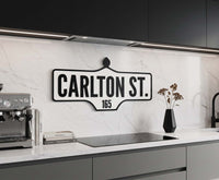 Custom Vintage Street Sign | Laser Cut Personalized Road Sign