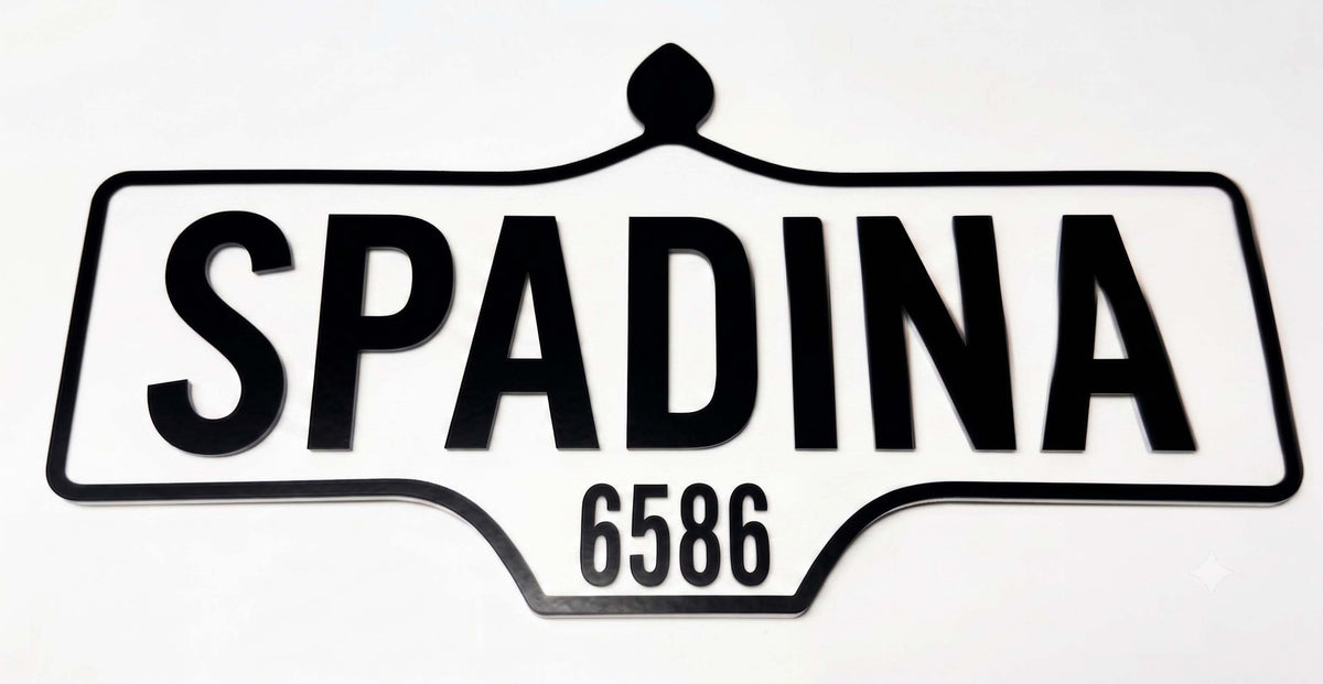 Custom Vintage Street Sign | Laser Cut Personalized Road Sign