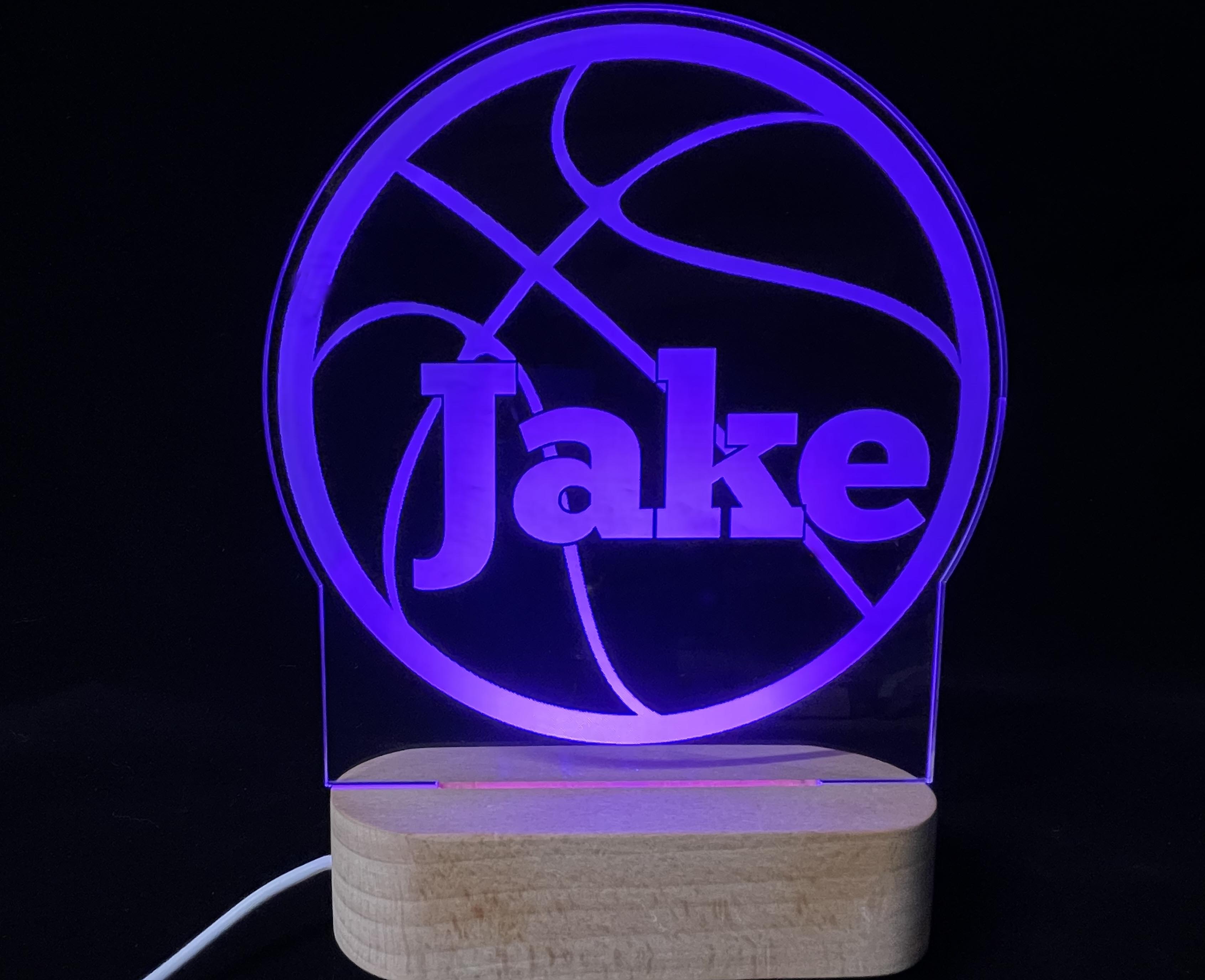 Basketball LED Night Light - Memories Made Custom