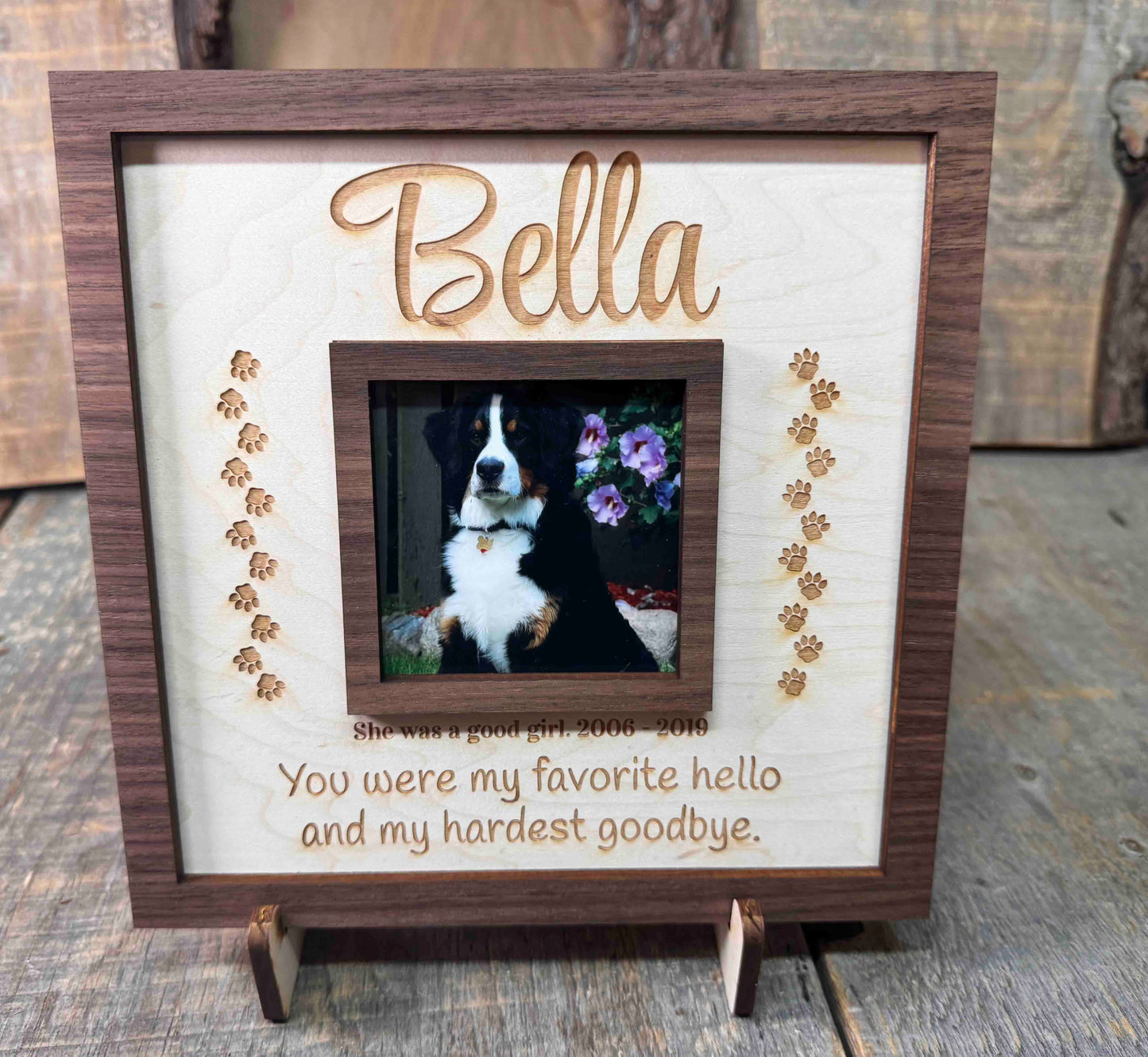Rainbow Bridge Pet Memorial Frame Memories Made Custom
