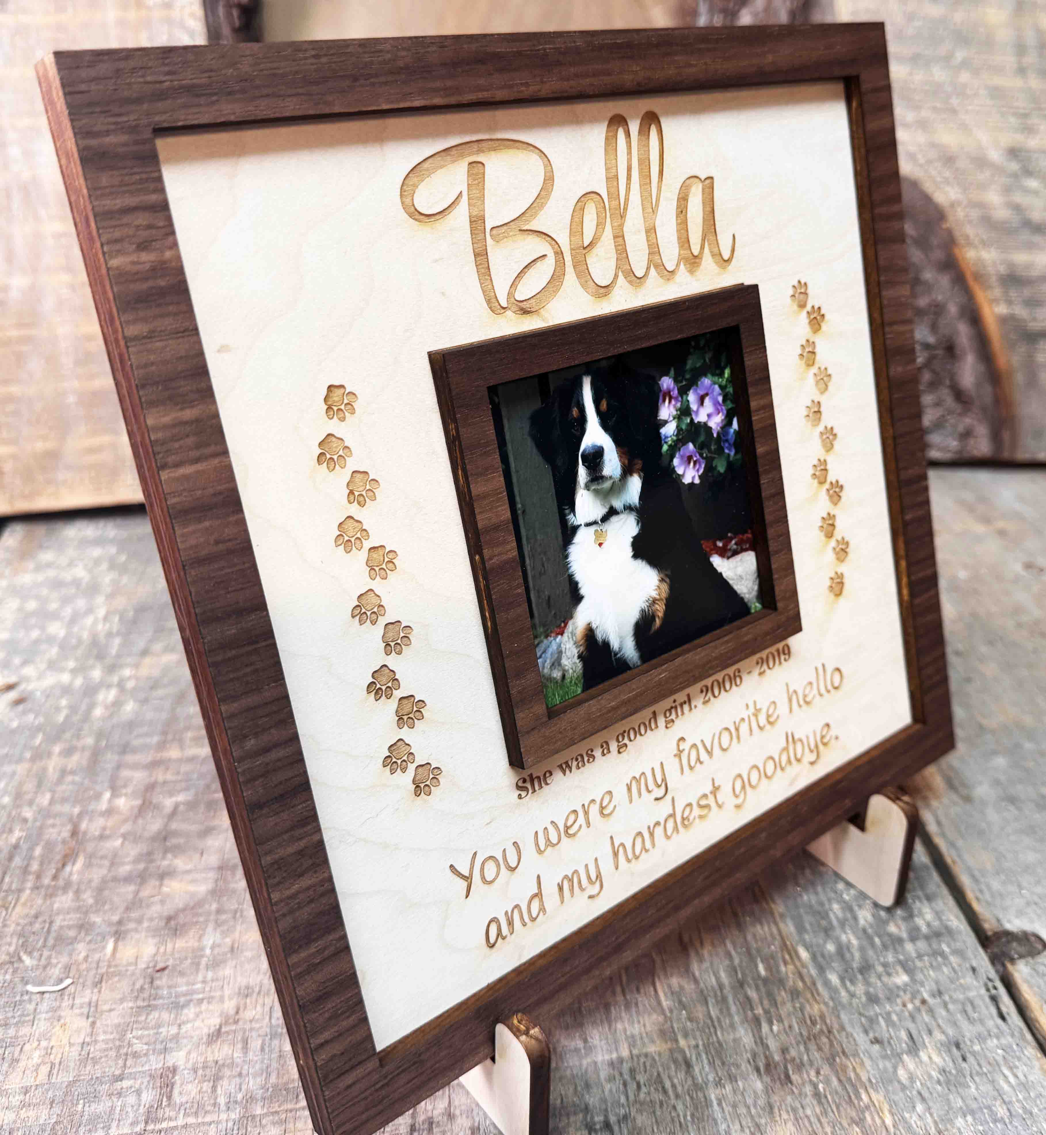Rainbow Bridge Pet Memorial Frame Memories Made Custom