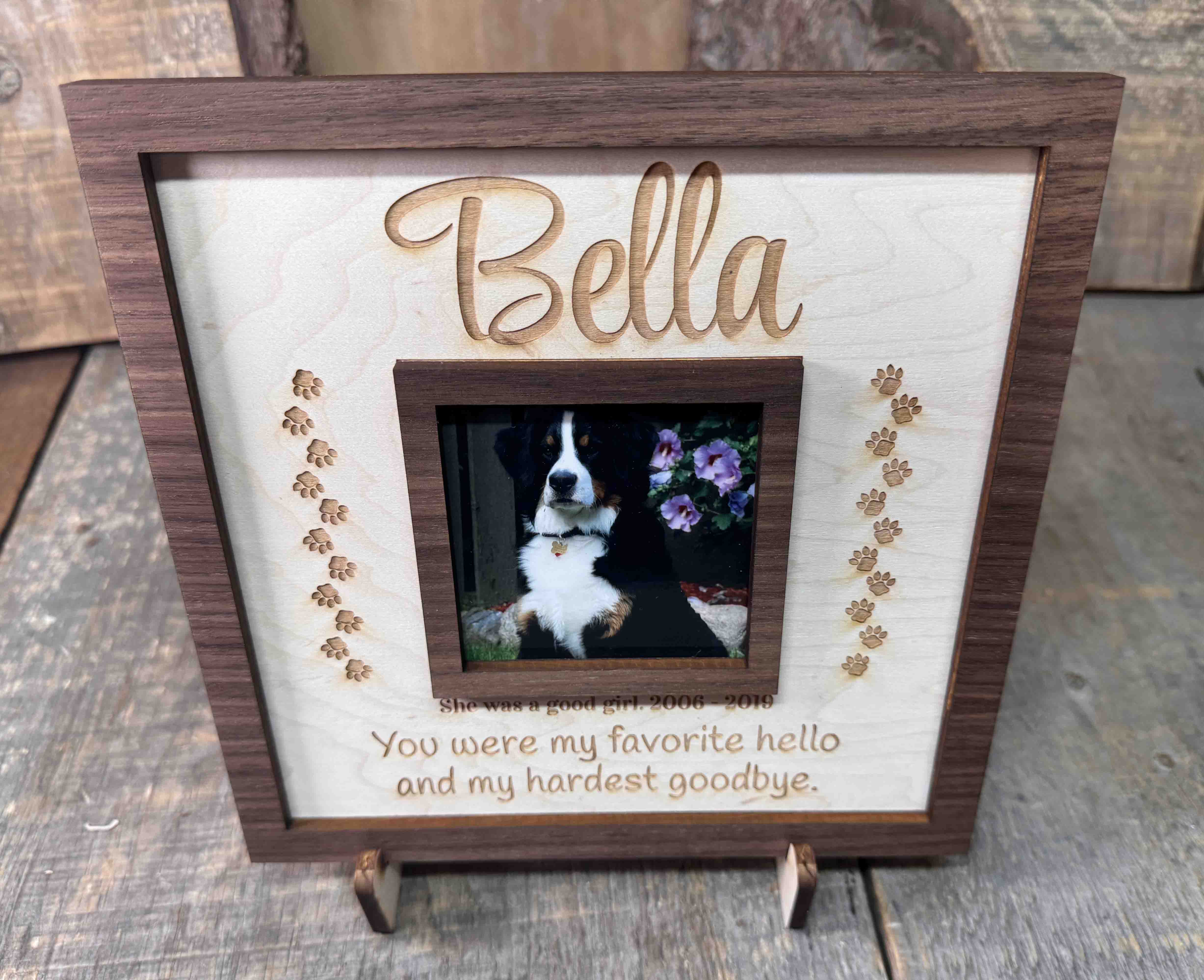 Rainbow Bridge Pet Memorial Frame Memories Made Custom