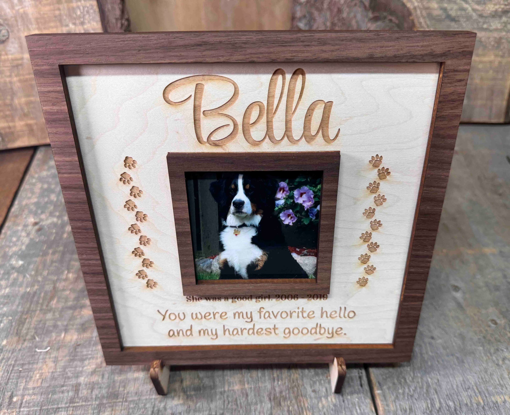 Rainbow Bridge Pet Memorial Frame Memories Made Custom
