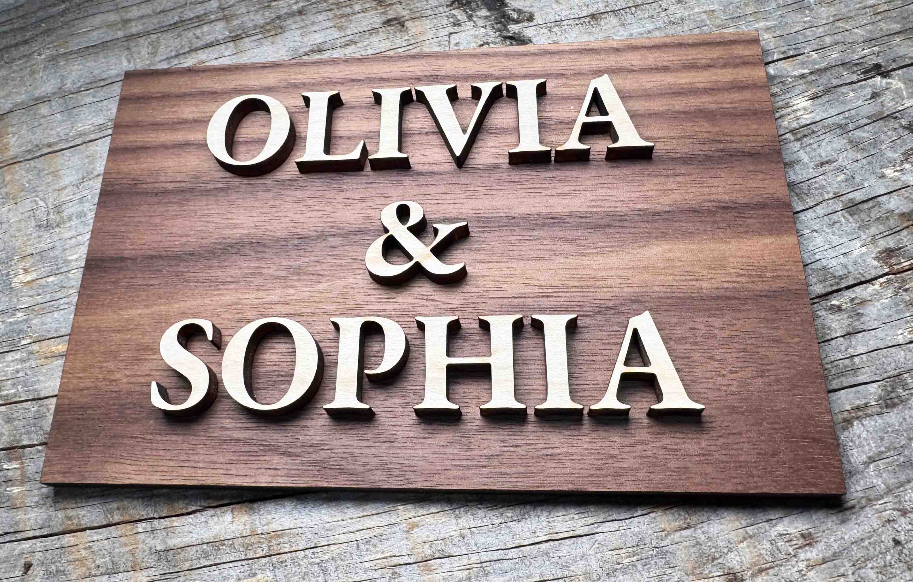Dual Layer Wooden Sign - Memories Made Custom