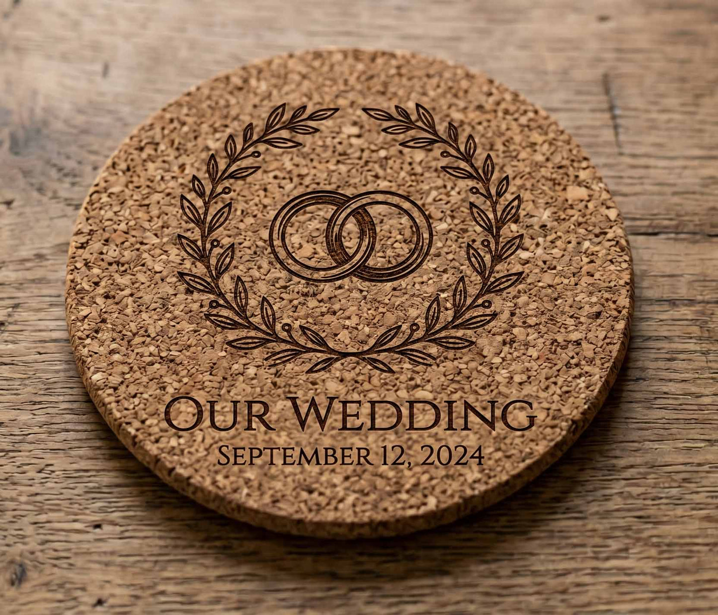 Custom Engraved Cork Coasters | Personalized, Designed & Engraved in Canada