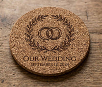 Custom Engraved Cork Coasters | Personalized, Designed & Engraved in Canada