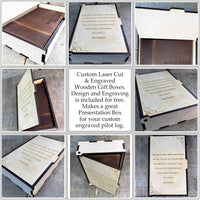 Master Pilots Log Premium Leather Engraved Memories Made Custom