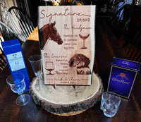 Wedding Invitation Engraved Cherry Wood Custom Signs Memories Made Custom