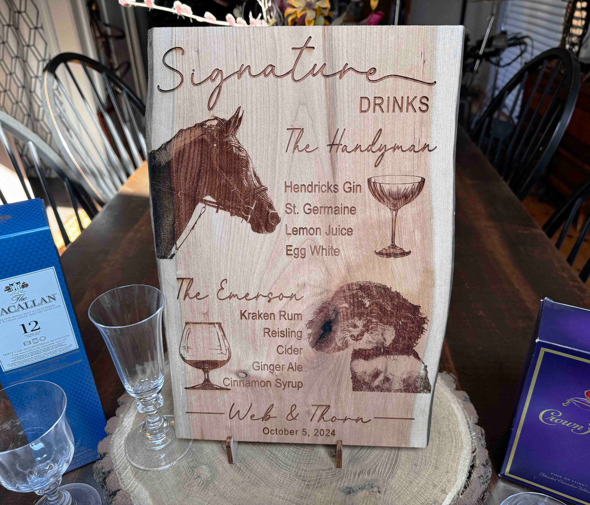 Cherry Wood Custom Signs Memories Made Custom
