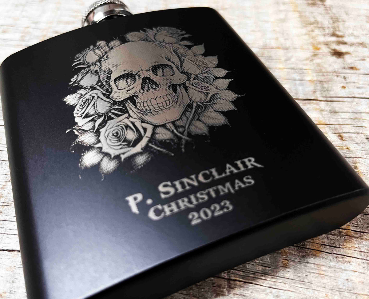 Custom Engraved Flask - your design Memories Made Custom