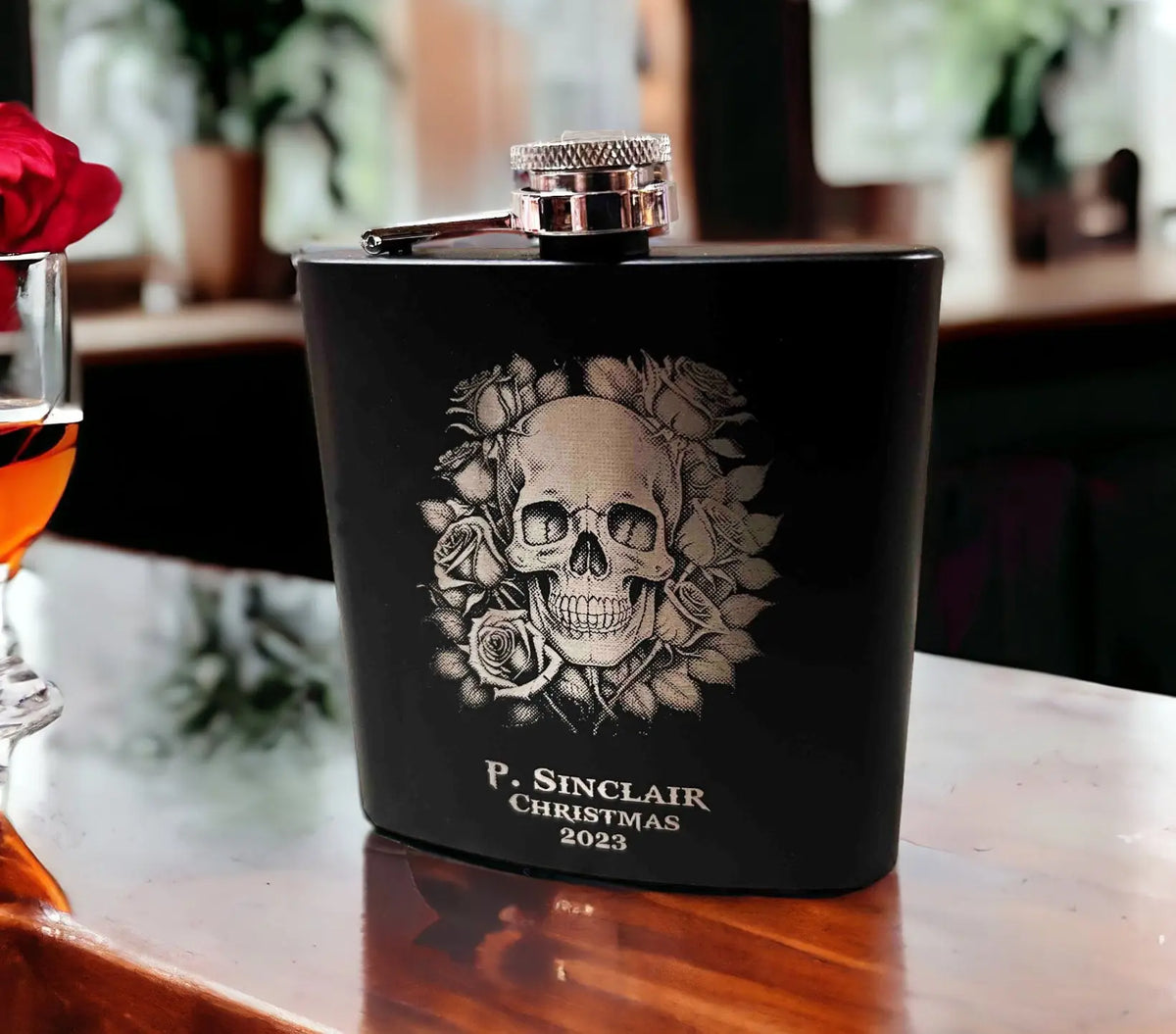 Custom Engraved Flask - your design Memories Made Custom