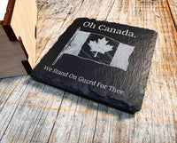 Canadian Flag Slate Coaster Memories Made Custom