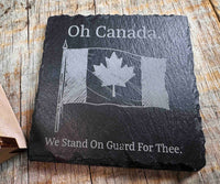 Canadian Flag Slate Coaster Memories Made Custom