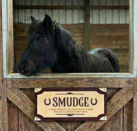 Custom Wood Horse Stall Name Plate | Personalized Barn Sign - Memories Made Custom