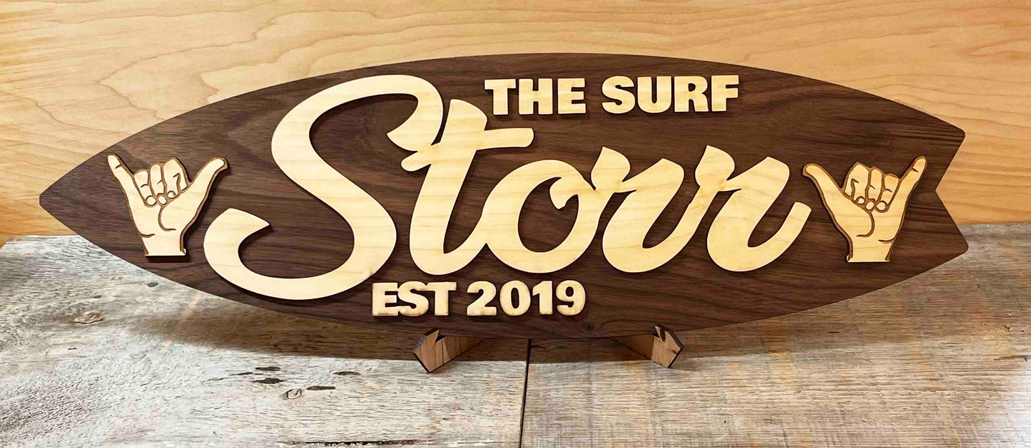 Surfboard Sign