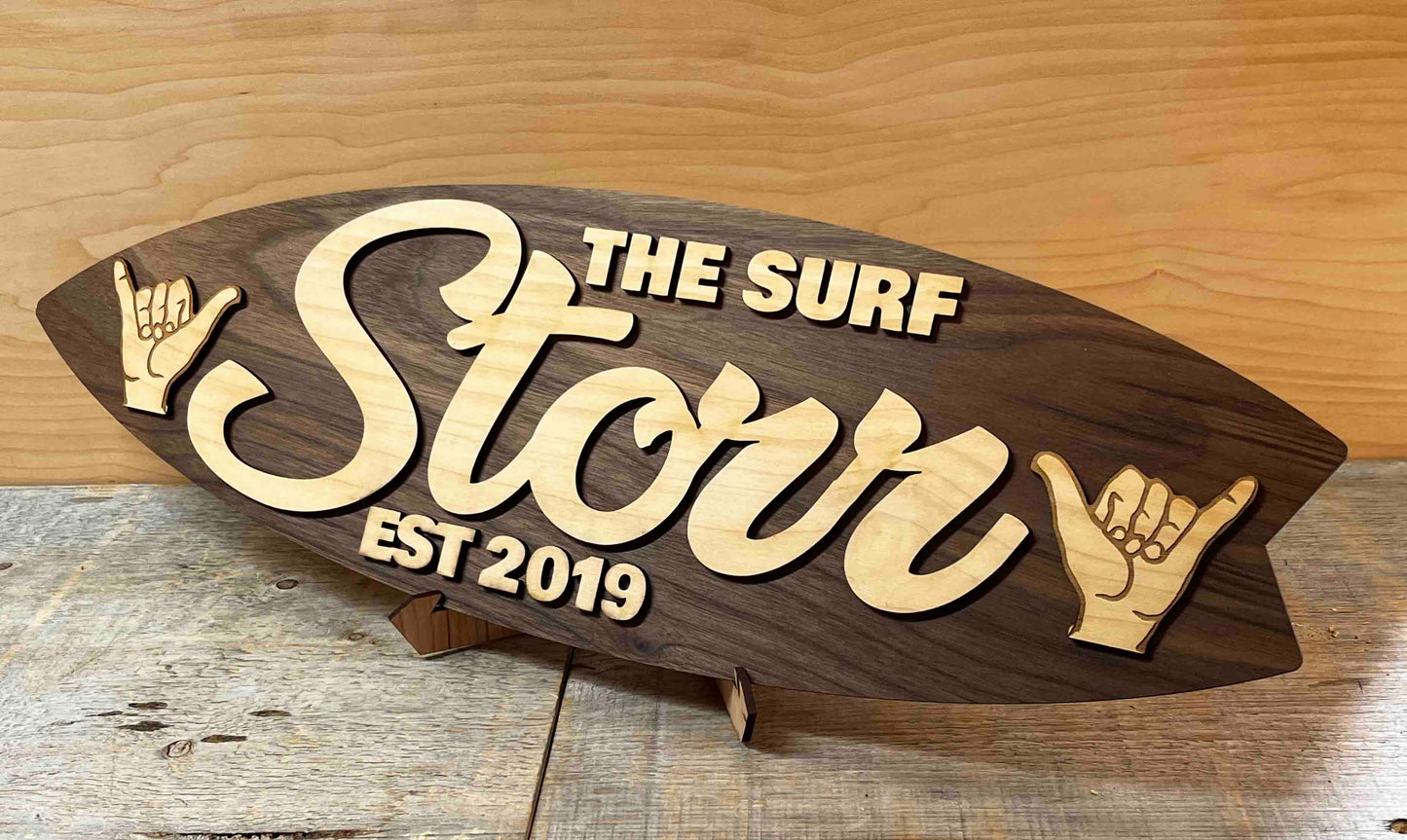 Surfboard Sign