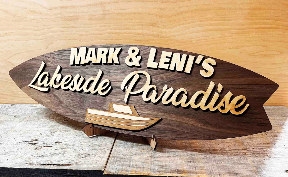 Surfboard Sign Memories Made Custom