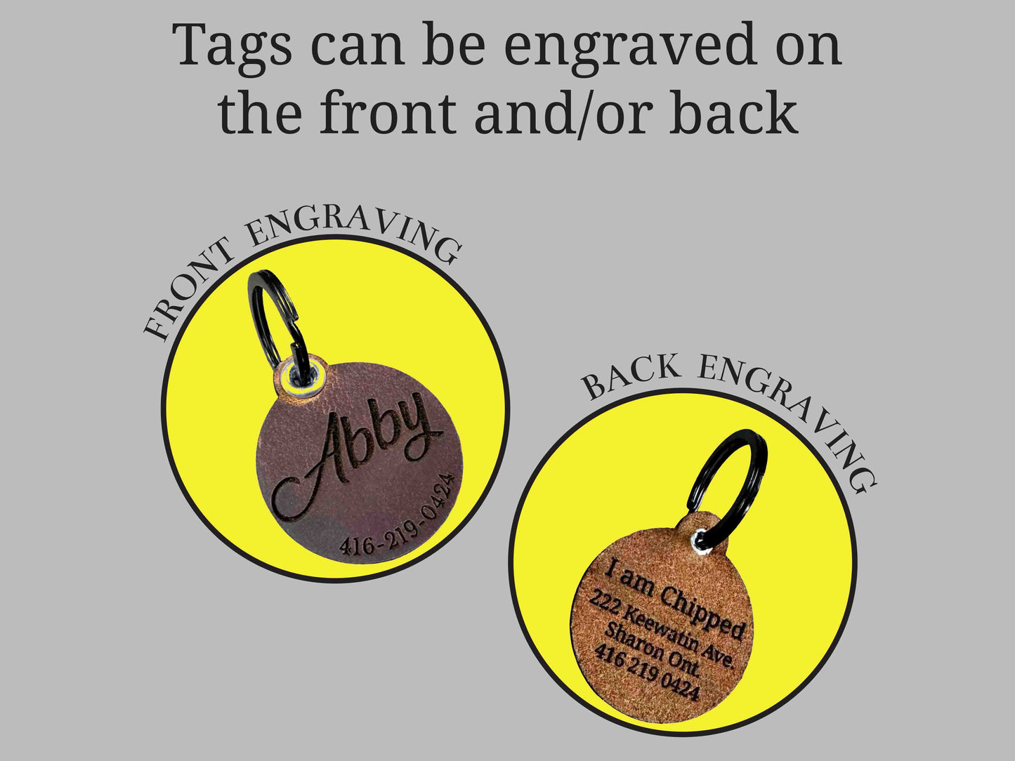 Quiet Dog Tags Premium Leather