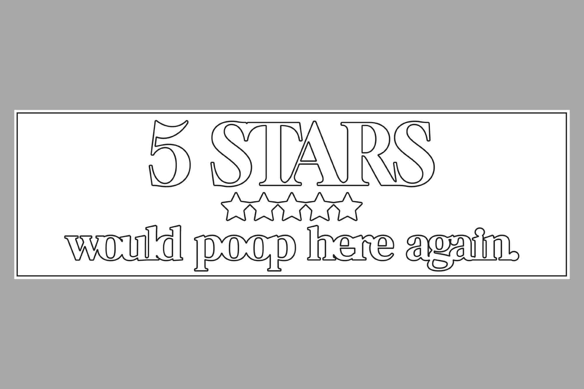 The Chunker 3D Shelf/Table Sign - 5 Stars - Would poop here again