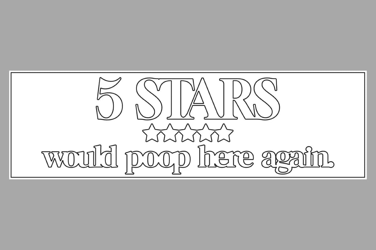The Chunker 3D Shelf/Table Sign - 5 Stars - Would poop here again Memories Made Custom