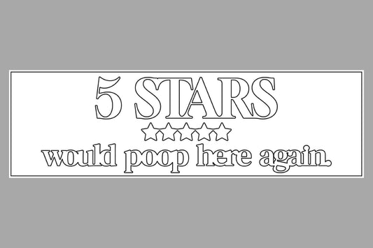 The Chunker 3D Shelf/Table Sign - 5 Stars - Would poop here again