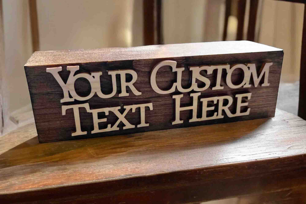 The Chunker 3D Shelf/Table Sign - Man Cave Memories Made Custom