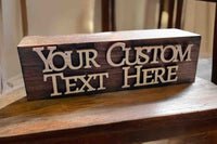 The Chunker 3D Shelf/Table Sign - Man Cave Memories Made Custom