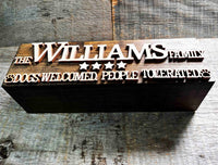 The Chunker 3D Shelf/Table Sign - Dogs Welcome. People Tolerated Memories Made Custom