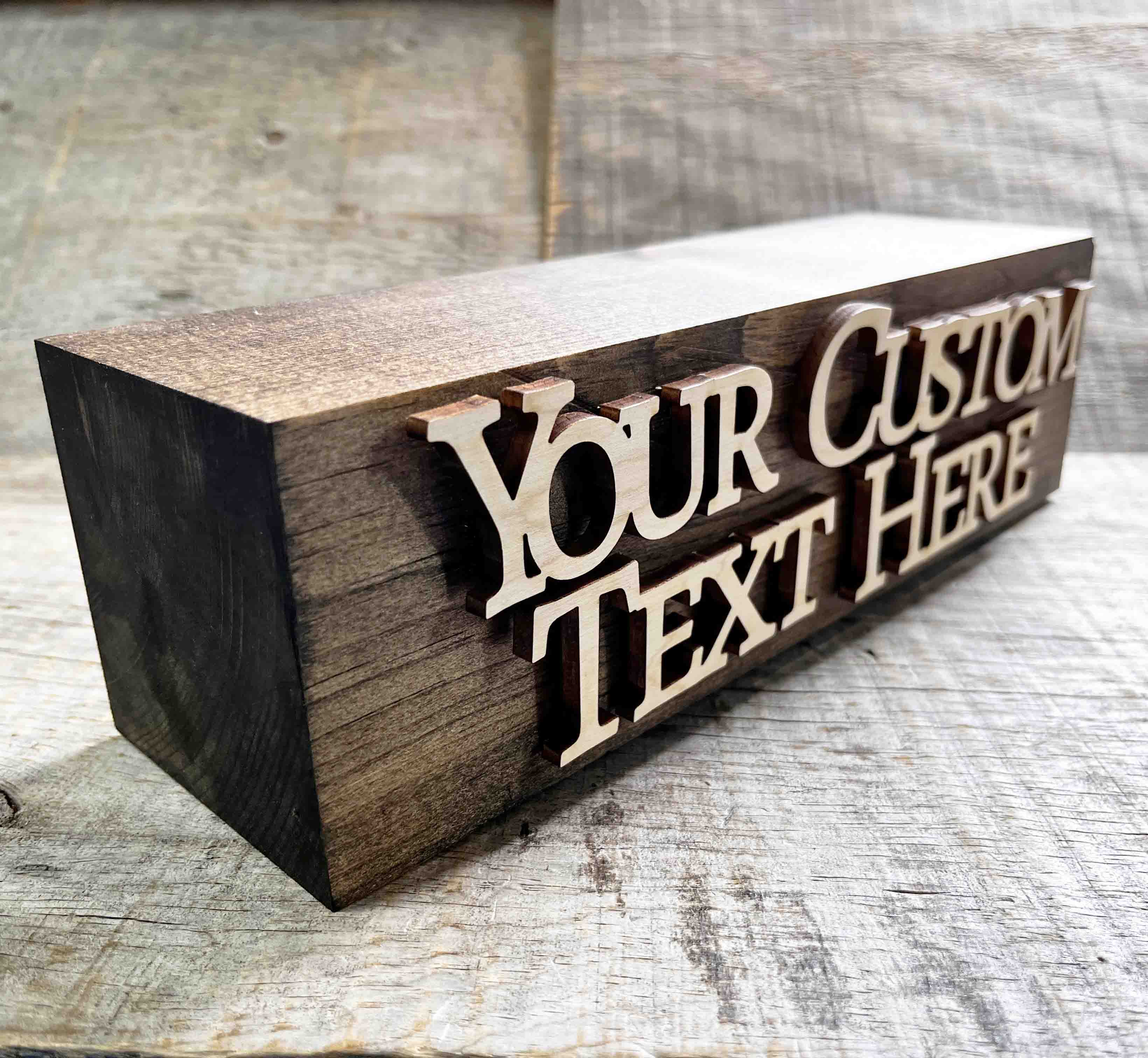 The Chunker 3D Shelf/Table Sign - Custom Design