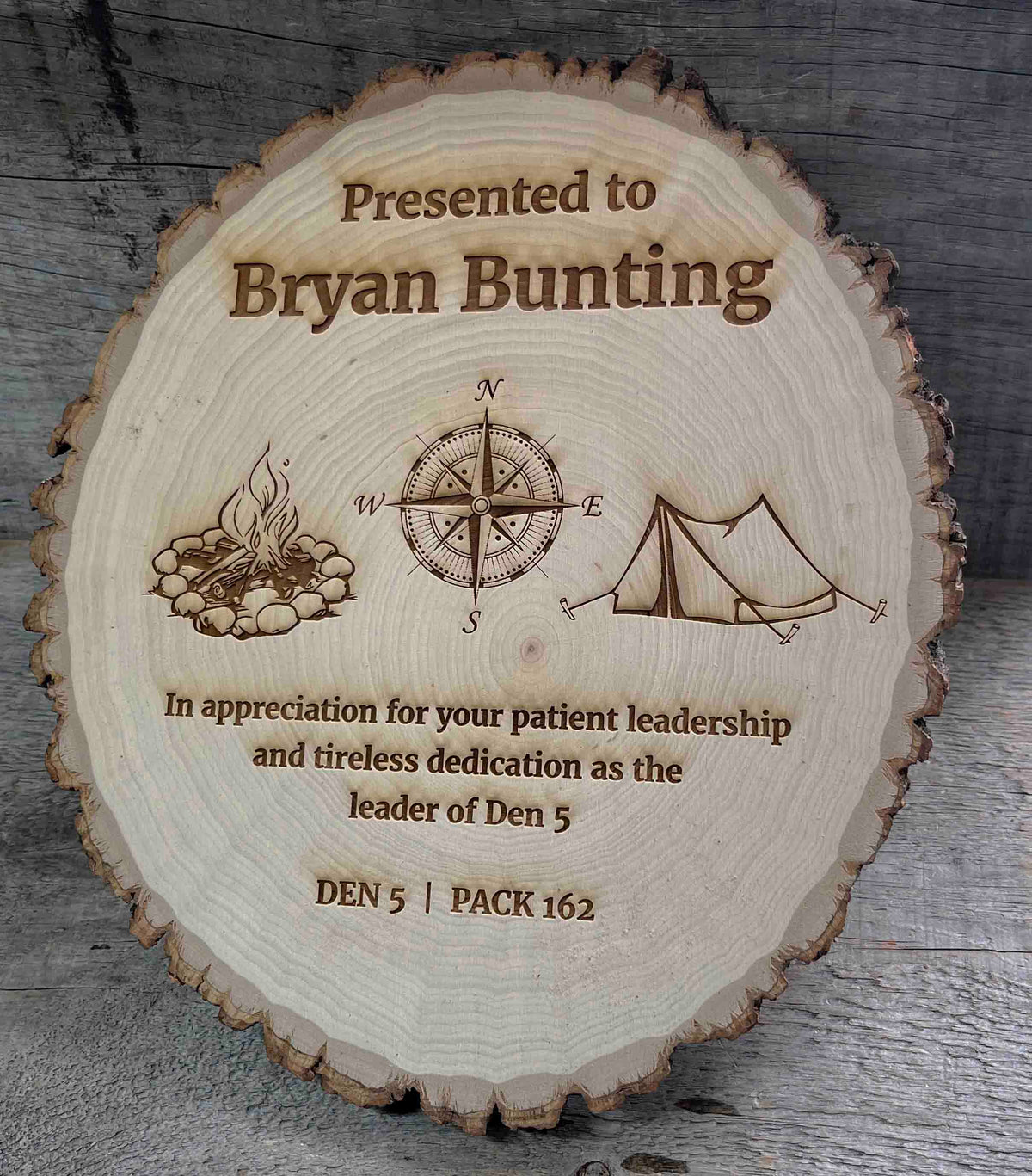Tree Slice Plaque Memories Made Custom