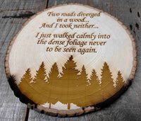 Tree Slice Plaque Memories Made Custom