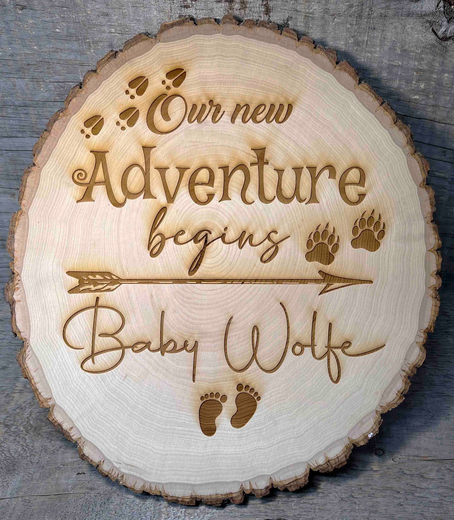 Tree Slice Plaque Memories Made Custom