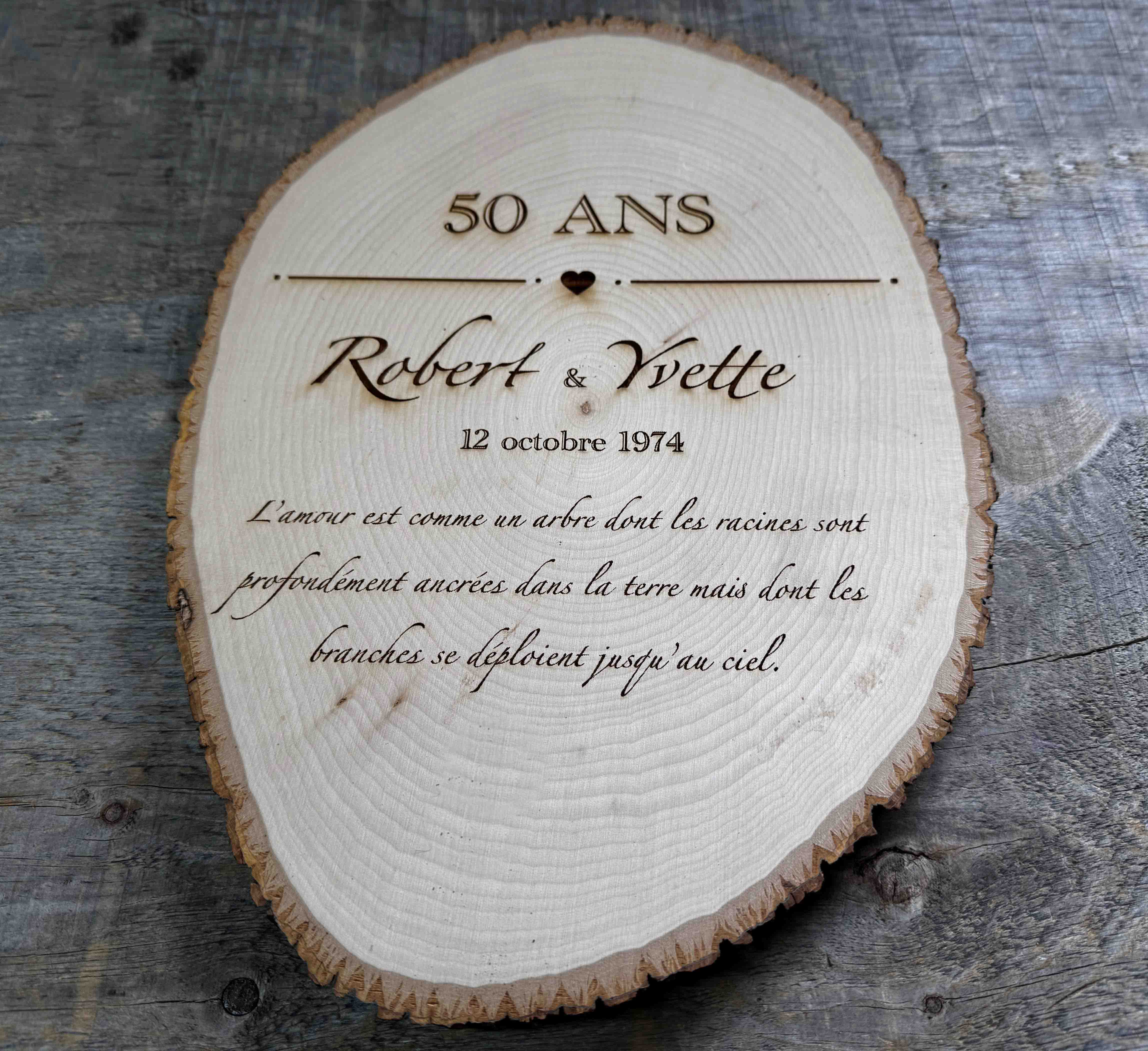 Tree Slice Plaque