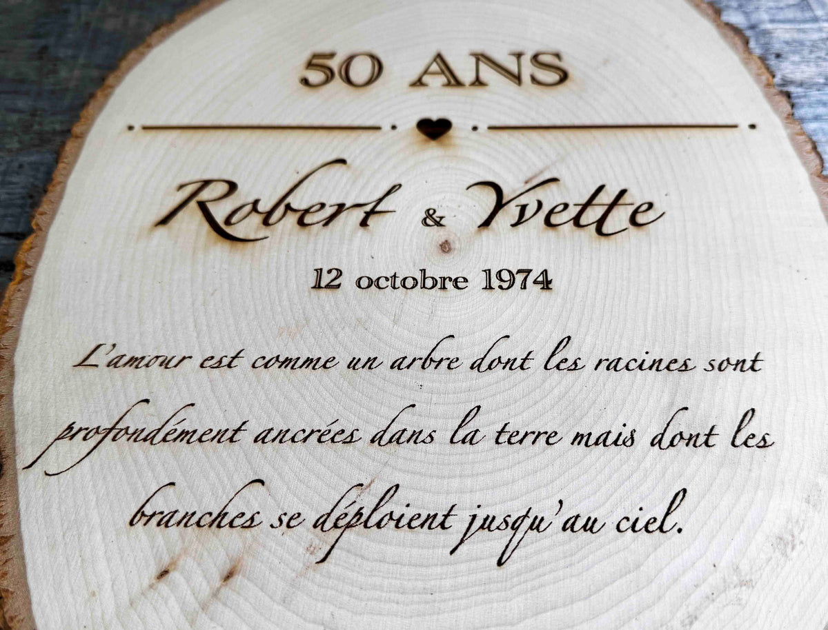 Tree Slice Plaque Memories Made Custom