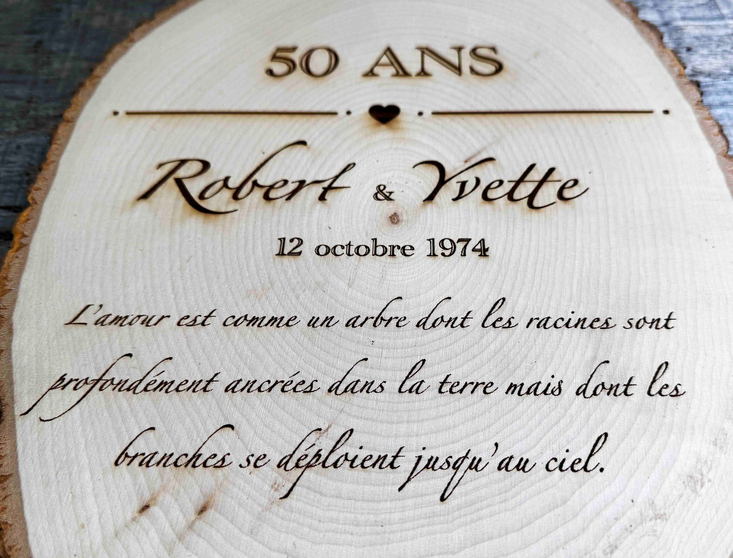 Tree Slice Plaque Memories Made Custom
