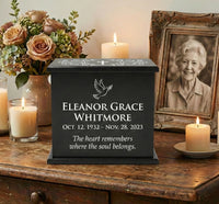 True North Urn: Custom Laser Engraved Wooden Cremation Urn | Made in Canada
