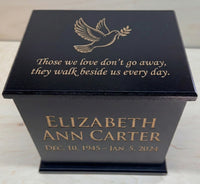 True North Urn: Custom Laser Engraved Wooden Cremation Urn | Made in Canada