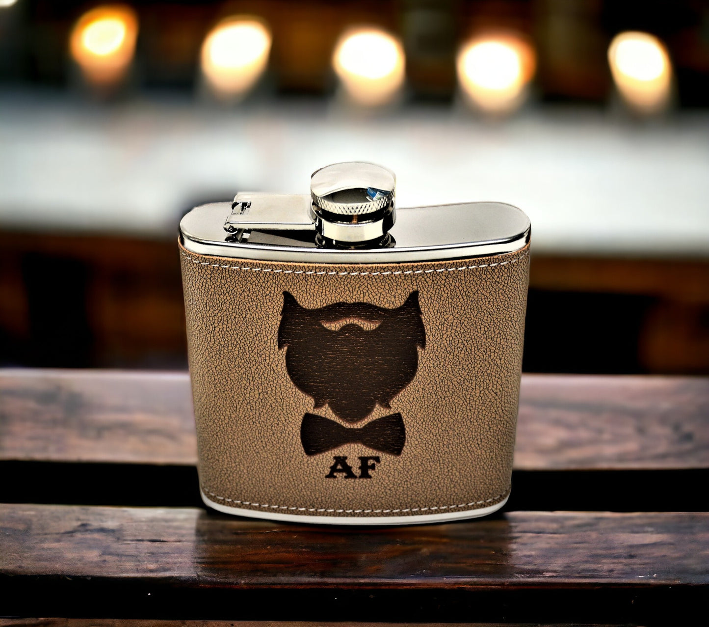 Vegan Leather Flasks Custom Design