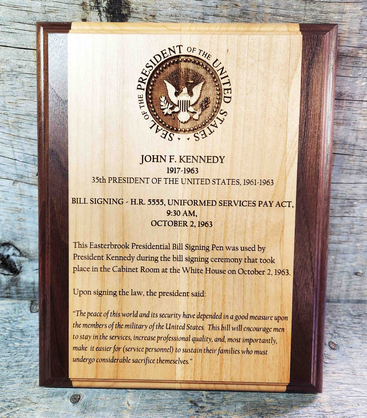 Wooden Plaque - Custom Engraved Memories Made Custom