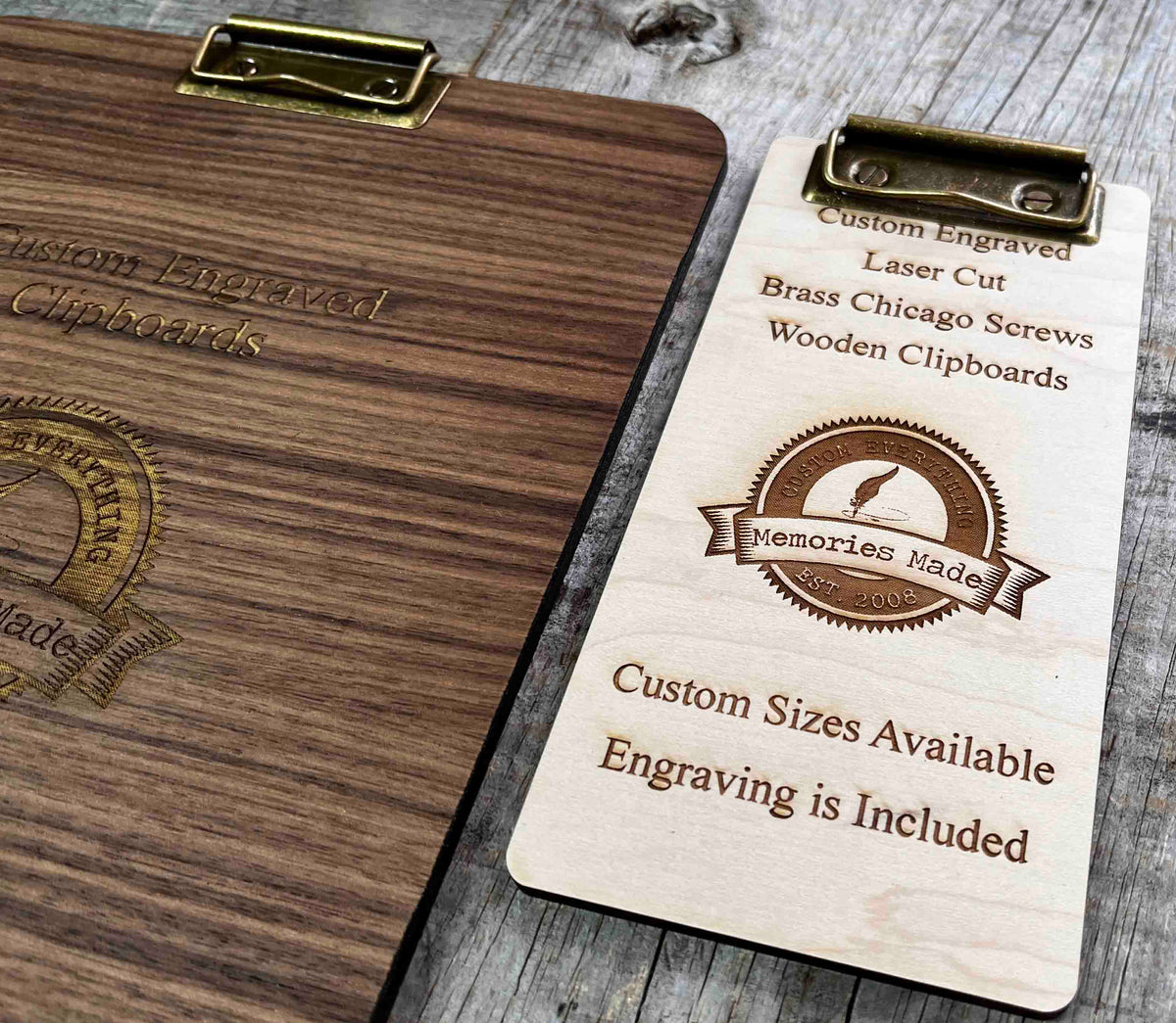 Wooden Clipboard Memories Made Custom