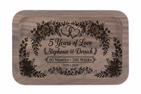 Custom Wooden Catch-All Tray | 5th Anniversary Wood Gift