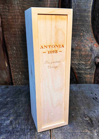 Custom Engraved Pine Wine Boxes - Design 41 Memories Made Custom