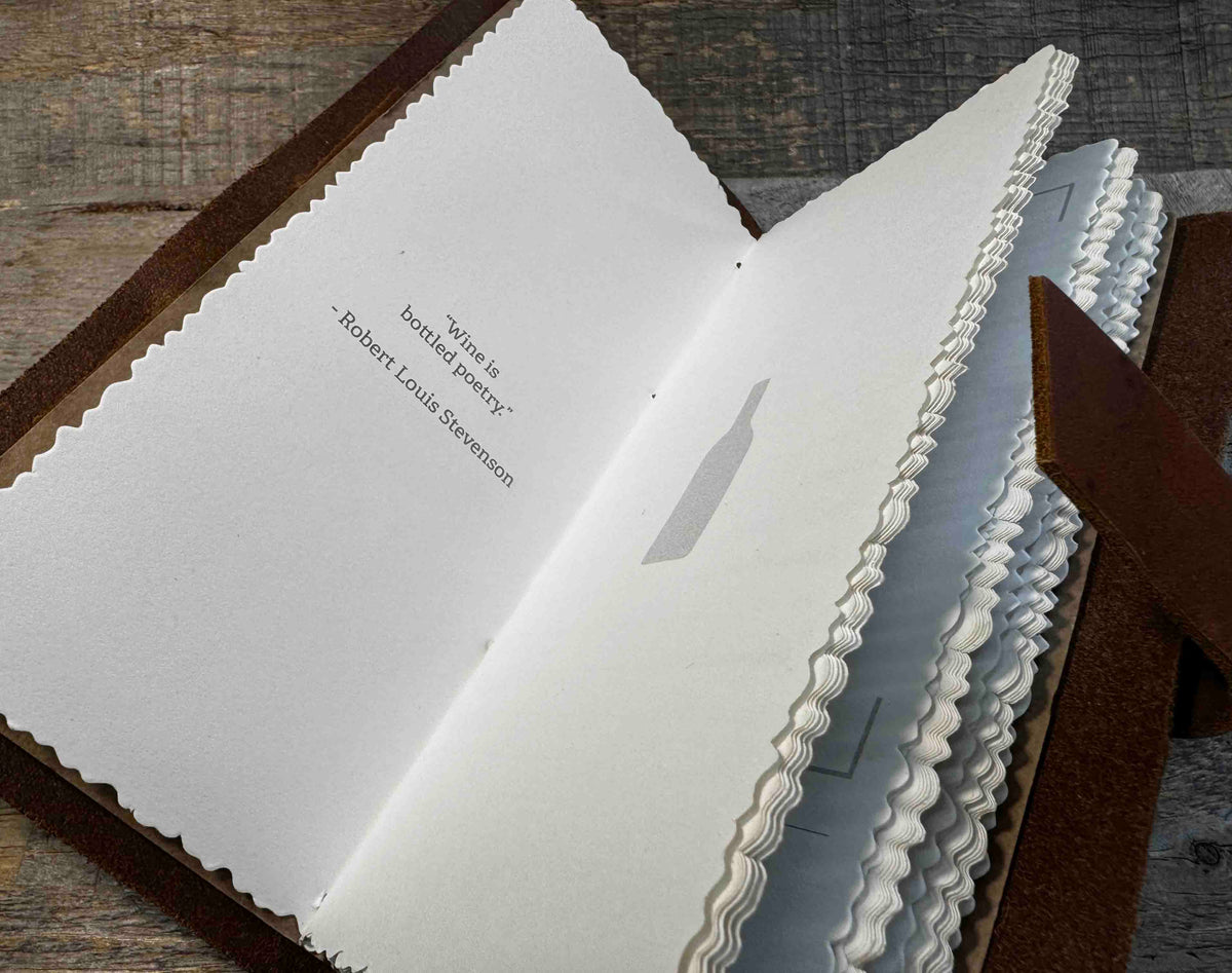 Leather Wine Log Memories Made Custom
