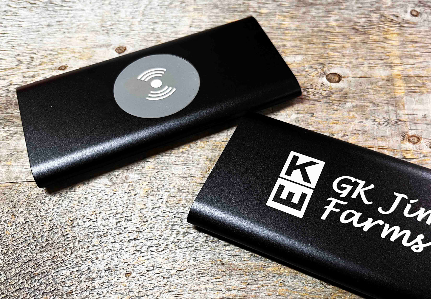 Customized Power Bank & Wireless Charger w/USB Power Cord Memories Made Custom