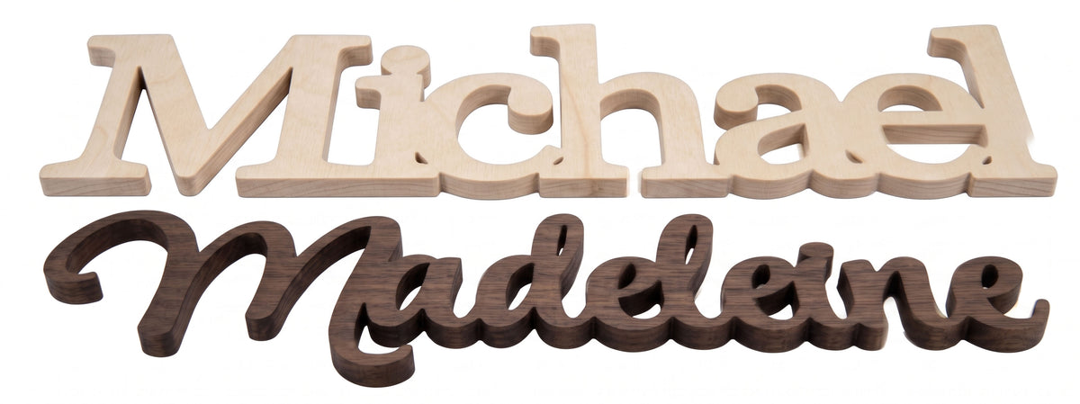 Custom Laser Cut Wooden Name Cards | Wedding Place Settings